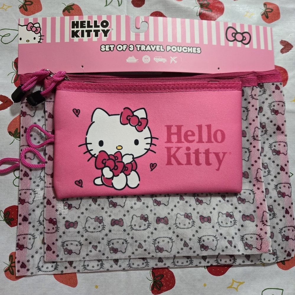 Hello Kitty Travel Pouches